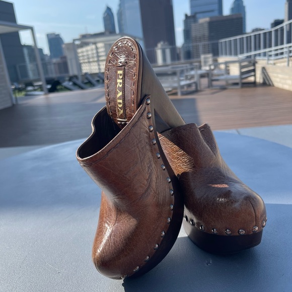 Authentic Vintage Prada Shoes - Clogs - Picture 1 of 4